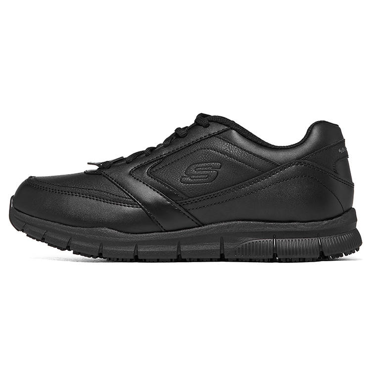 Skechers NAMPA SR Nampa Leather Low top Casual Shoes Men's Black