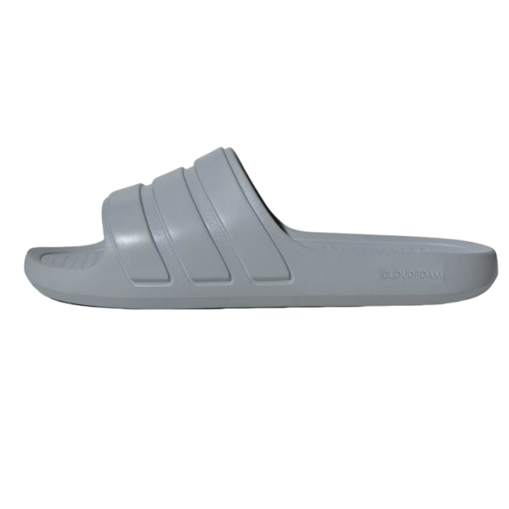 Adidas Adidas ADILETTE FLOW Comfortable Abrasion Resistant Quick Dry Slide Slippers Unisex Silver