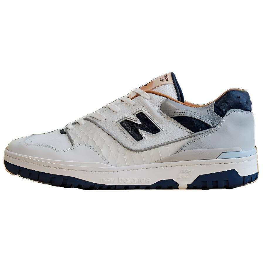 New Balance New Balance NB 550 Cushioning, Wear Resistant Low top Casual Shoes Men's White Black