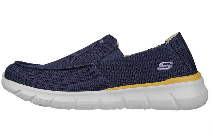 Skechers Del Retto Malvern Fabric Low top Casual Shoes Men's Blue Wide Fit