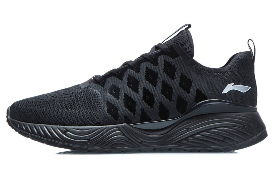 Li-Ning LiNing Shock Absorbing, Non Slip, Wear Resistant, Breathable And Lightweight Low Top Sports Casual Shoes Men's Black