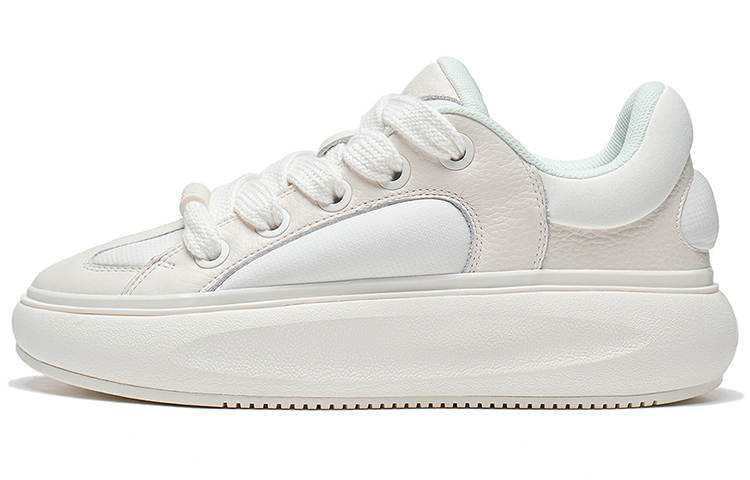 Li-Ning Li Ning Yun You C4D Leather Low top Casual Shoes Women's Ecru