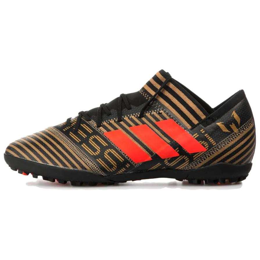 Adidas Adidas Performance Slip Resistant Abrasion Resistant Soccer Shoes Unisex Black Brown