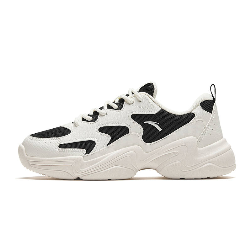 Anta Abrasion Resistant Abrasion Resistant Low top Casual Shoes Women's Beige Black