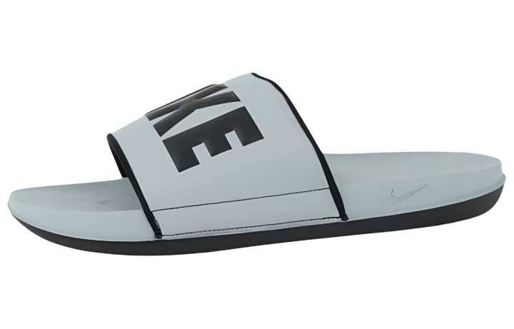 Nike Nike Offcourt Rubber Sole Slip Resistant Odor Resistant Slide Slippers Men's Gray Black