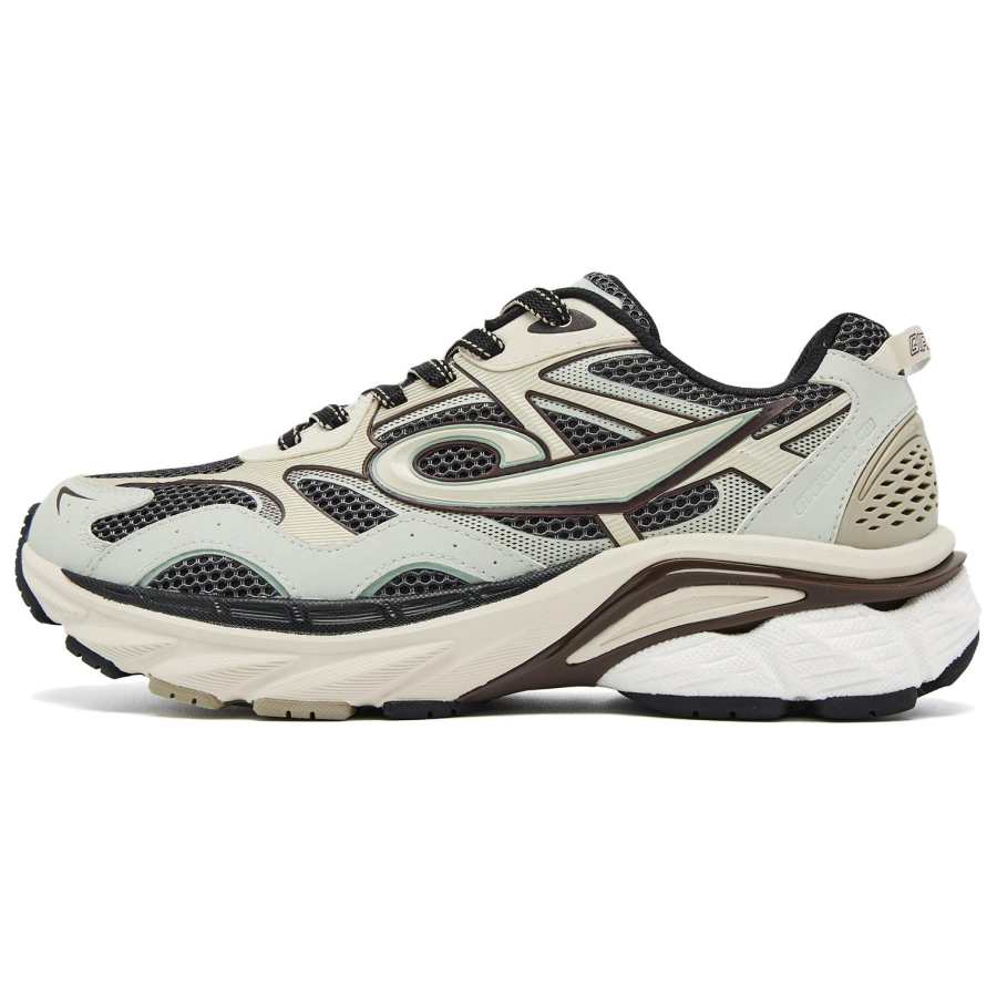 QIAODAN Coverage Wear Resistant Breathable Slip Resistant Low top Casual Shoes Men's Lightning Gray Original White