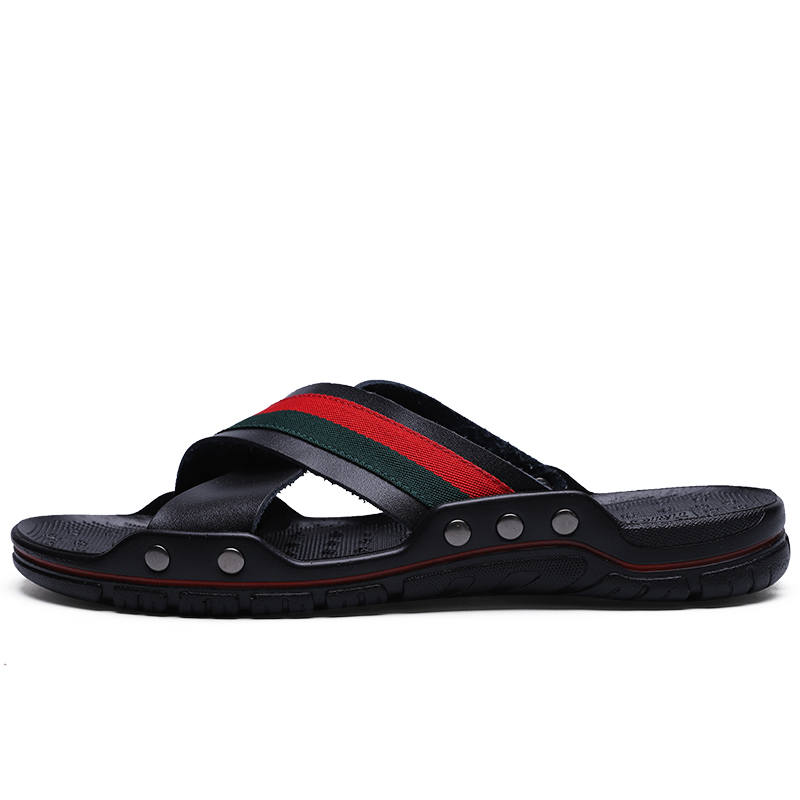 CANUVEN Slip Resistant Odor Resistant Abrasion Resistant Slide Slippers Men's