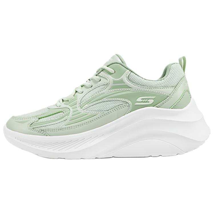 Skechers Casual Breathable Height Increasing Casual Shoes Women's Green