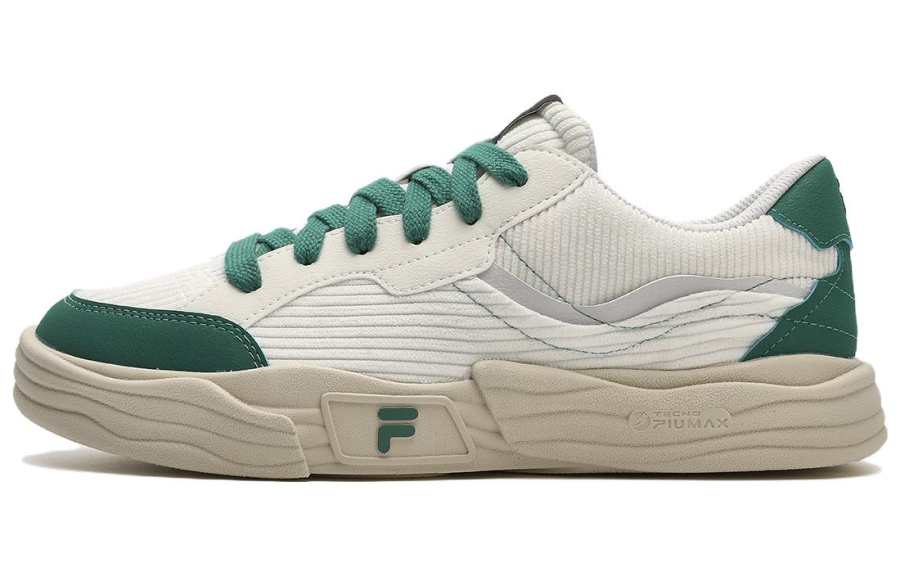 FILA FUSION POP 2 Textile, Synthetic Leather Low top Casual Shoes Women's Beige Green