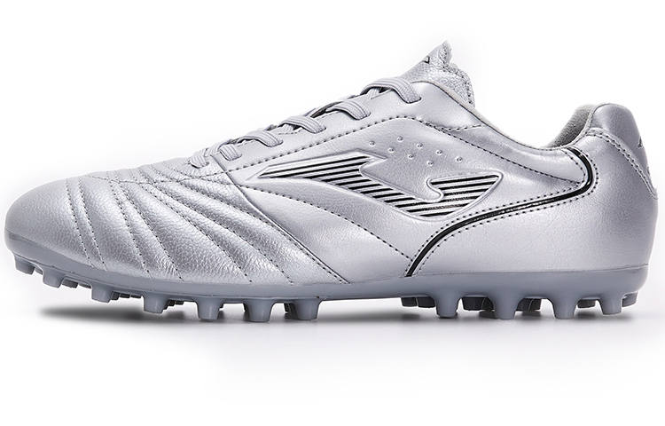 Joma Aguila MG Multi Ground Kangaroo Leather Abrasion Resistant Coverage Lightweight Soccer Shoes Men's Silver