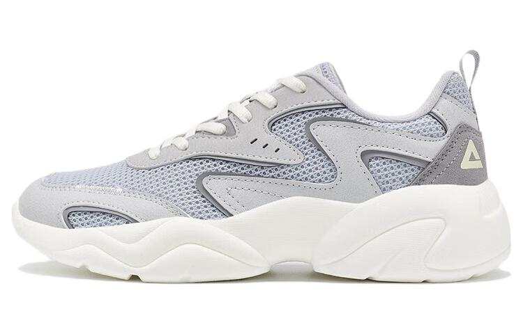 PEAK Slip Resistant Abrasion Resistant Low top Casual Shoes Women's Gray White