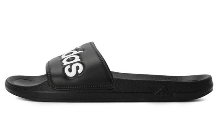 Adidas Adidas Laoxo Black White Slippers 'Black White'