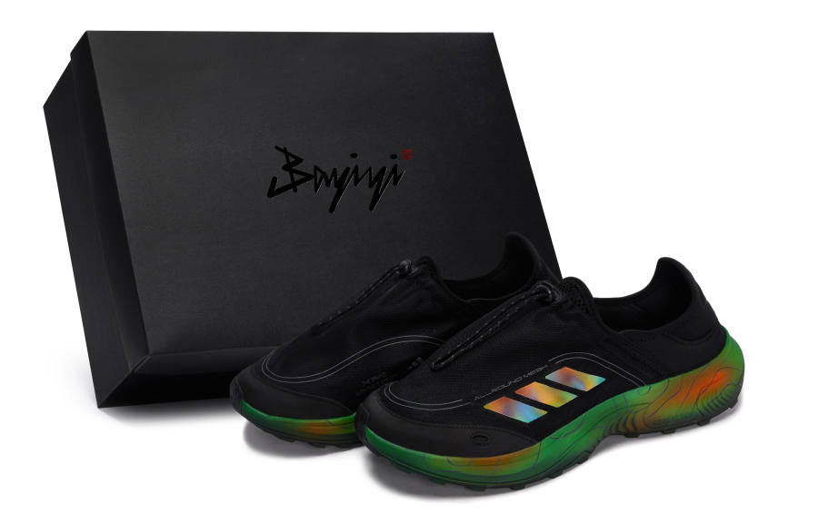 Adidas Adidas FC WALKER Abrasion Resistant Abrasion Resistant Low top Casual Shoes Men's Black Green Orange