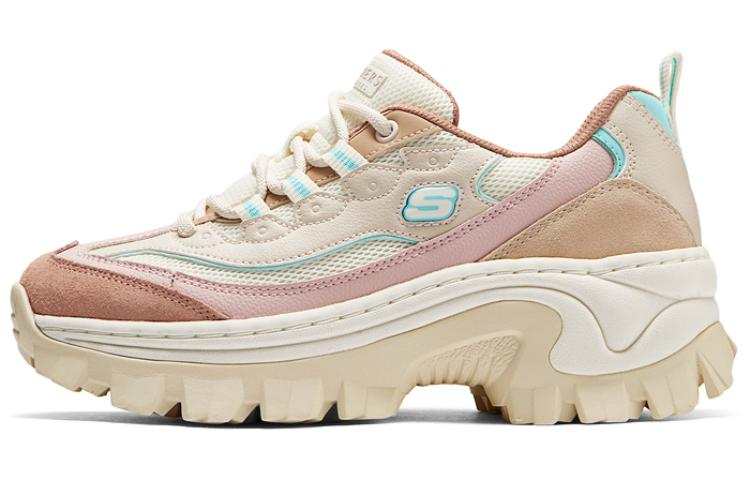 Skechers Street Textile, Synthetic Leather, Split Cow Leather Low top Casual Shoes Women's Light Brown