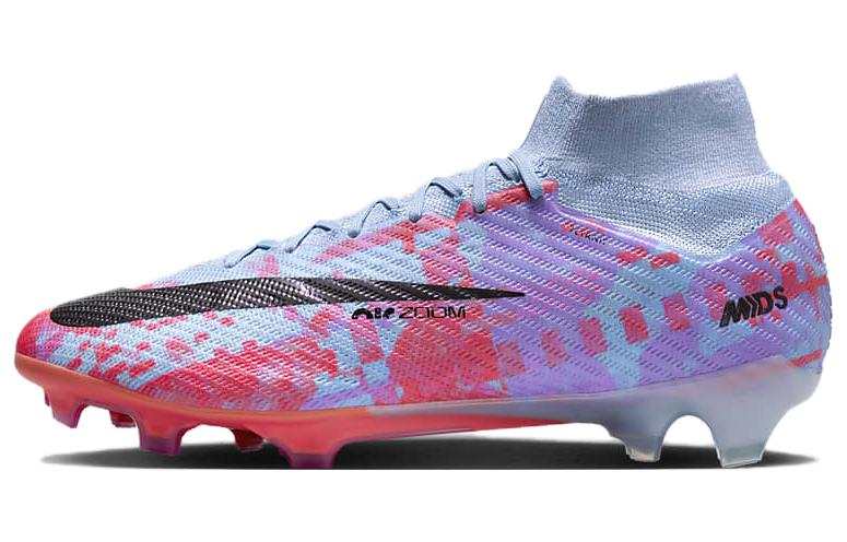 Nike Nike Mercurial Superfly 9 FG Firm Ground Slip Resistant Lightweight Soccer Shoes Men's Blue