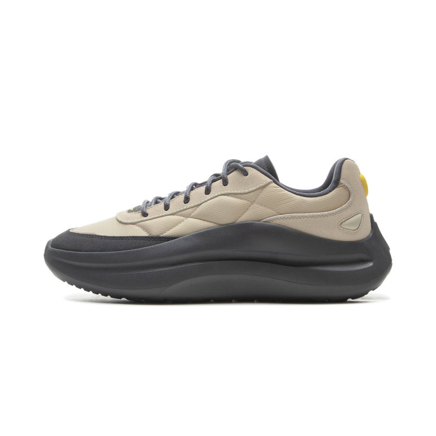 Li-Ning Li Ning Height Increasing Rebound Cushioning Abrasion Resistant Low top Casual Shoes Men's Beige Black