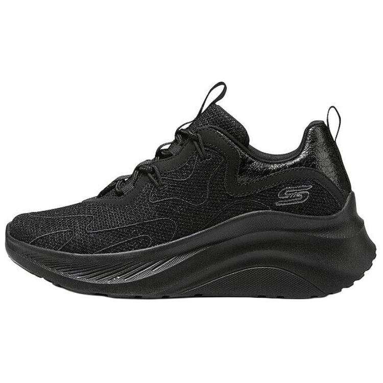 Skechers Bob's Breathable Height Increasing Breathable Height Increasing Low top Casual Shoes Women's Black