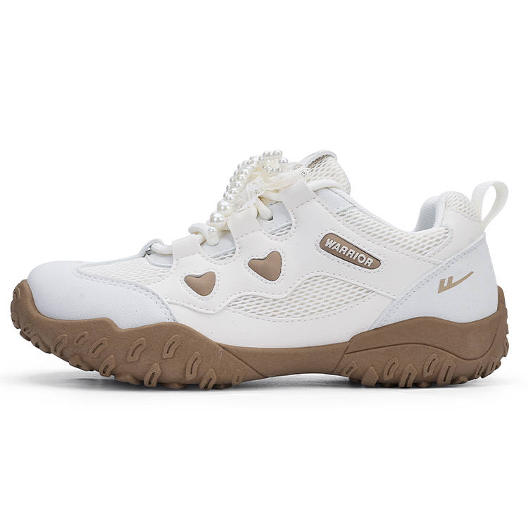 WARRIOR Abrasion Resistant Cushioning Abrasion Resistant Cushioning Low top Casual Shoes Women's Beige Khaki