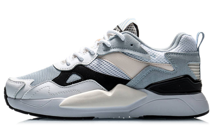 Li-Ning Li Ning Honor 2020 Slip Resistant Abrasion Resistant Low top Sports Casual Shoes Women's White Blue