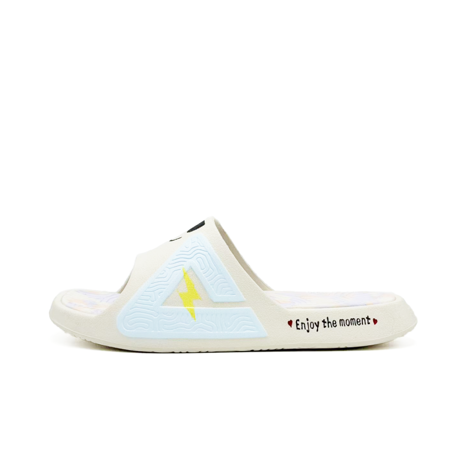 PEAK Tai Ji1.0 Quiet, Odor Resistant, Abrasion Resistant Slide Slippers Unisex Light Cyan