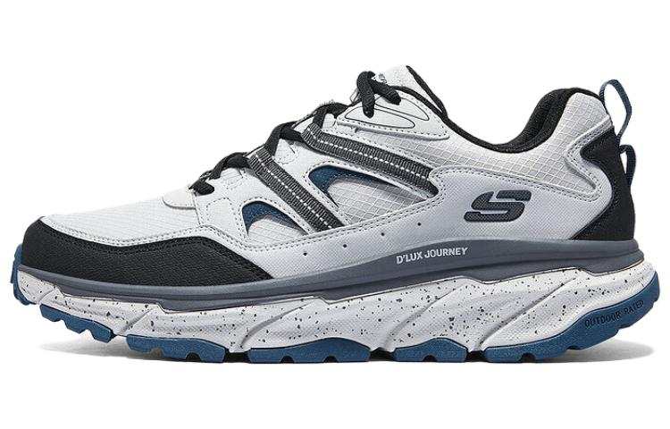 Skechers D'LUX JOURNEY D'Lux Journey M Fabric Breathable And Lightweight Low top Casual Shoes Men's White Gray Wide Fit