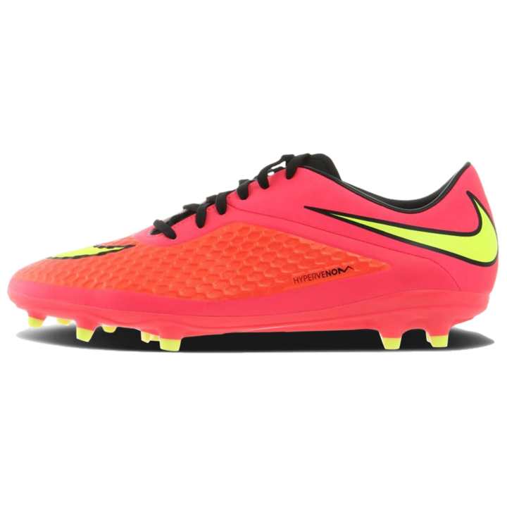 Nike Nike Hypervenom Phelon Abrasion Resistant Soccer Shoes Unisex Pink Yellow
