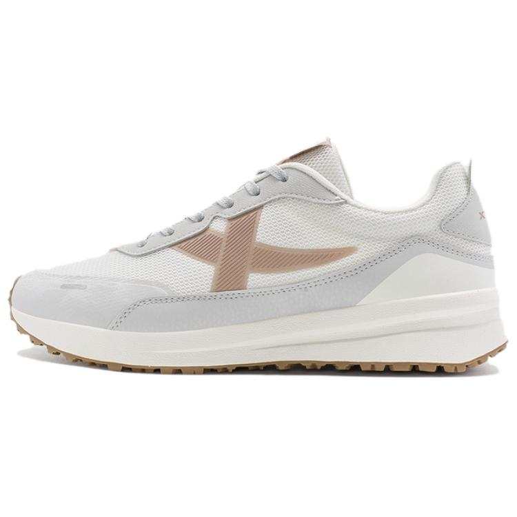 XTEP Abrasion Resistant Breathable Low top Casual Shoes Women's White Gray Brown