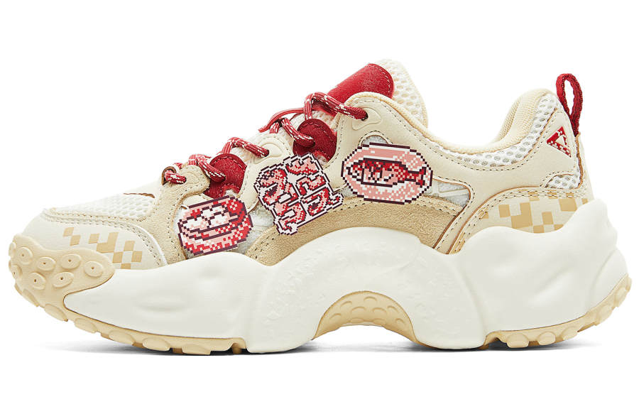 PEAK Taichi Beiguo CNY New Year Greetings Colorway National Innovation Collection Gluttonous Snake, New Year Red