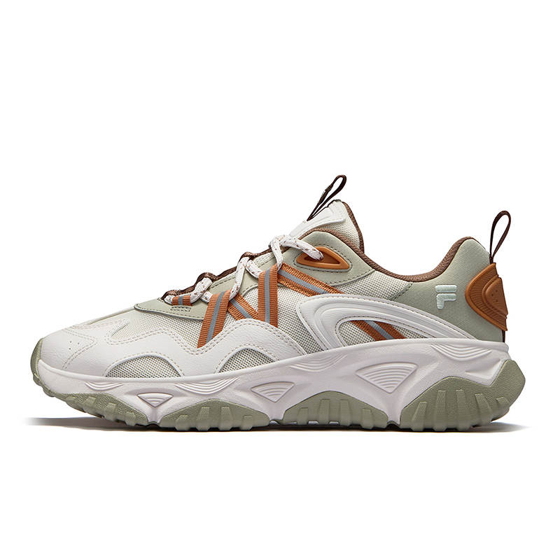 FILA FUSION FREEROAM Wander Shoes Low top Casual Shoes Men's Antique White Clover Green