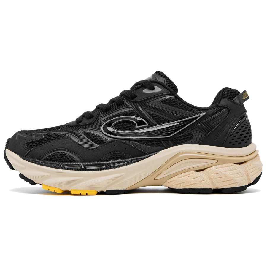 QIAODAN Coverage Wear Resistant Breathable Slip Resistant Low top Casual Shoes Men's Black Lightning Gray