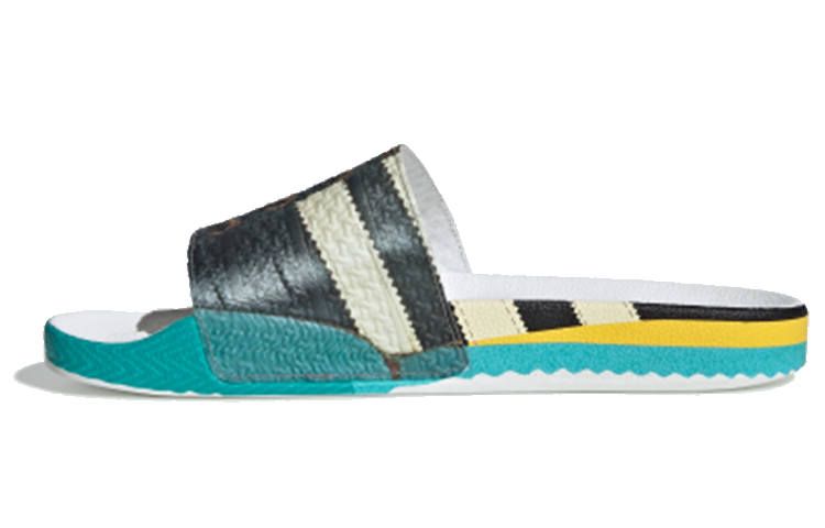Adidas Originals Adilette Raf Simons x Adilette Samba Adidas Originals Slides 'Trompe L'oeil'