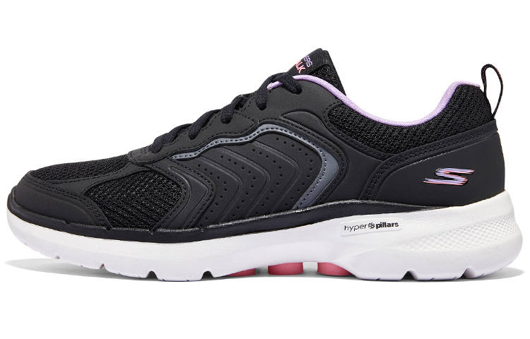 Skechers Go Walk 6 Breathable Lightweight Low top Casual Shoes Women's Black