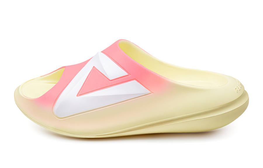 PEAK EVA Slip Resistant Abrasion Resistant Slide Slippers Men's Pink Yellow