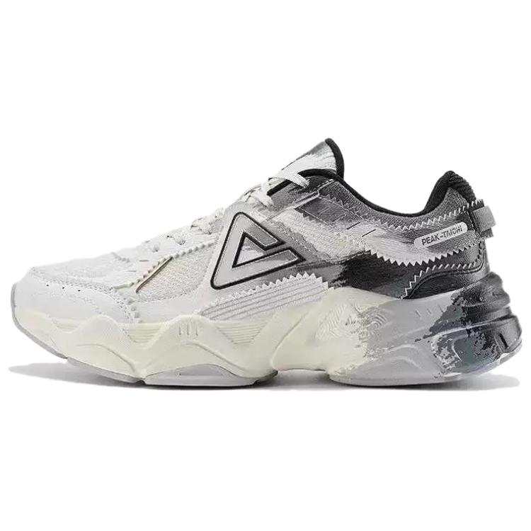 PEAK State Pole Yuanqi Comfortable Abrasion Resistant Breathable Low top Casual Shoes Unisex White Black