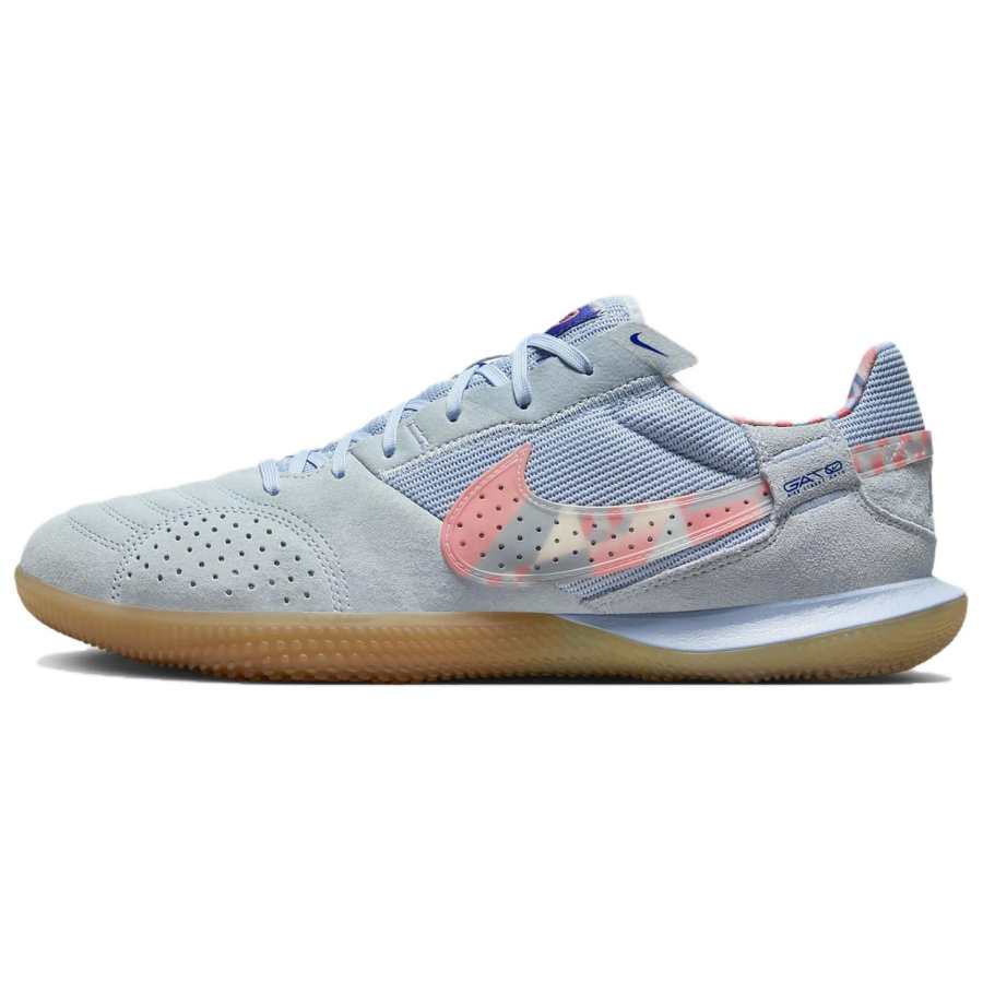 Nike Nike Streetgato IC/in Cushioning Slip Resistant Abrasion Resistant Soccer Shoes Men's Blue Pink