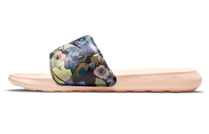Nike Nike Victori One Comfortable Rubber Sole Sequins Slip Resistant Slip Resistant Slide Slippers Women's Pink