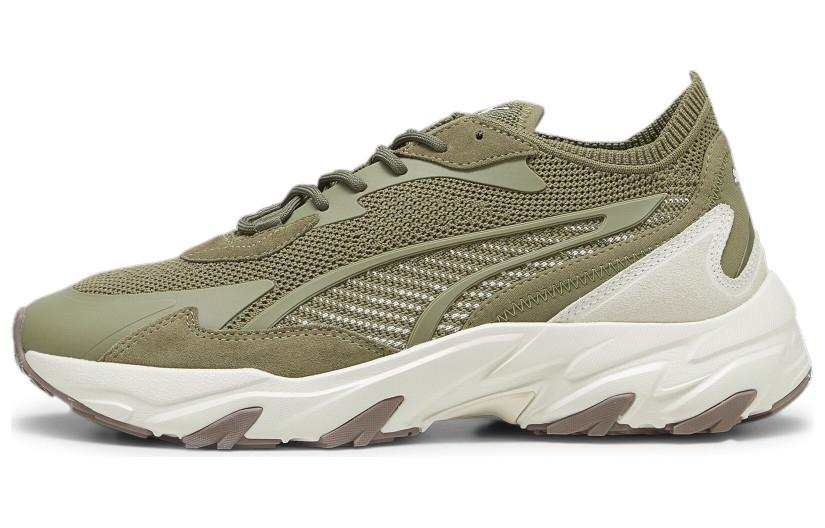PUMA Injector Knit Arid Desert Cushioning, Wear Resistant Low top Casual Shoes Men's Green