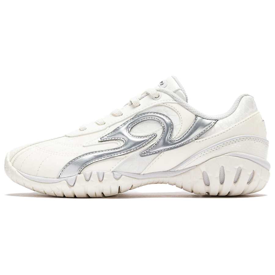 ANTA SNEAKERVERSE Abrasion Resistant Breathable Low top Casual Shoes Women's Ivory White