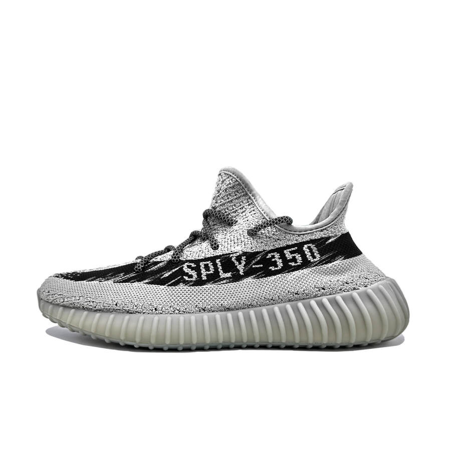 Adidas Originals Yeezy Boost 350 V2 Shimmering Silver Cushioning, Wear Resistant Low top Casual Shoes Unisex Silver