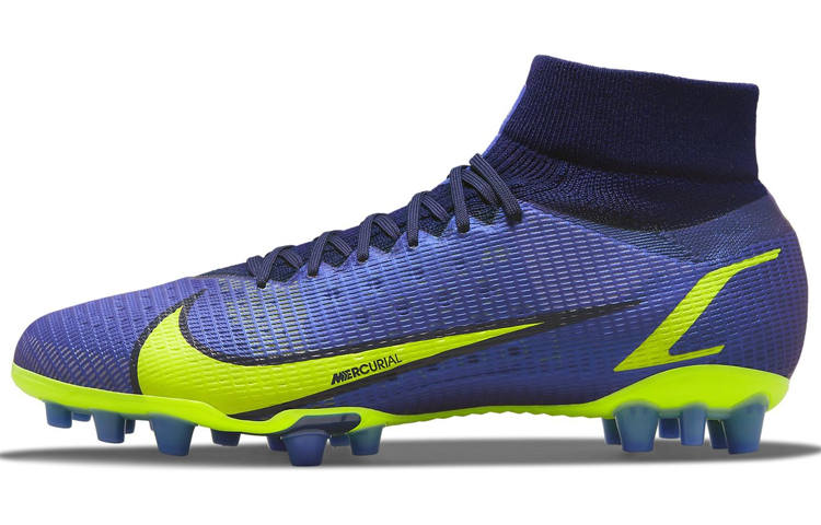 Nike Nike Mercurial Superfly 8 Pro Ag Low Top Soccer Shoes 'Blue Neon Green'