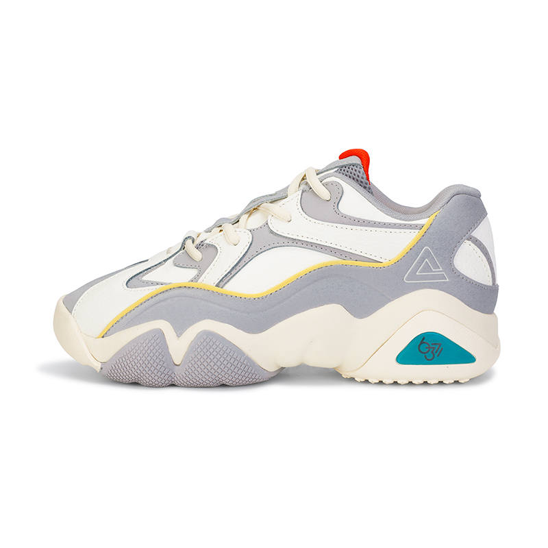 PEAK Taichi 6371 Slip Resistant Abrasion Resistant Low top Casual Shoes Women's Light Gray/Ecru