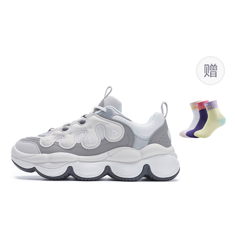 FILA PEASE Height Increasing Low top Casual Shoes Women's Dolphin Gray