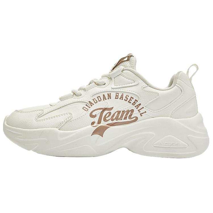 QIAODAN Casual Shoes Women's Low Top Ivory/Antler Character