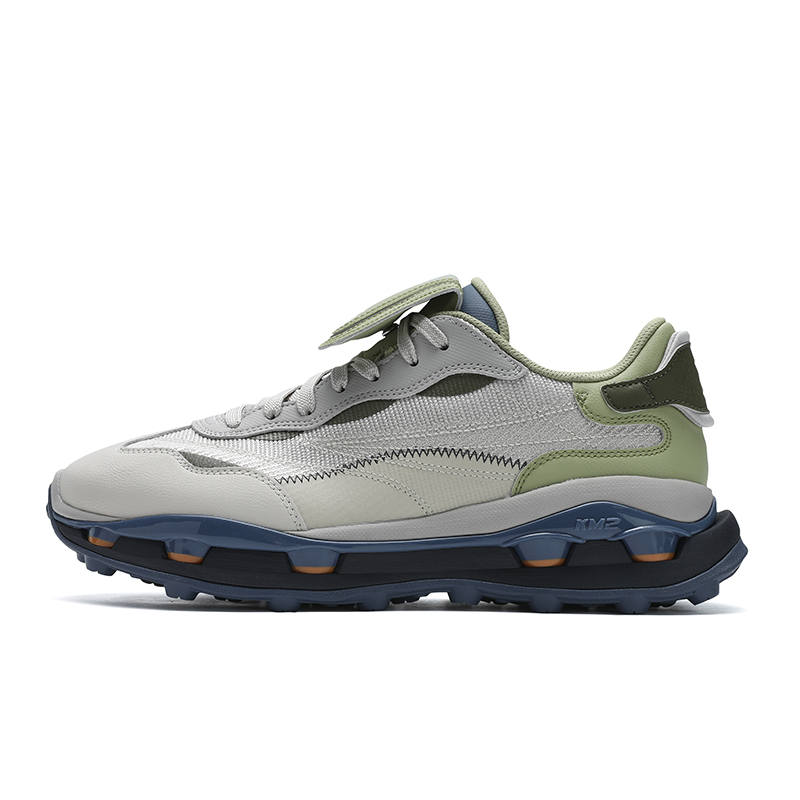FILA Icona Abrasion Resistant Breathable Low top Casual Shoes Men's Gray Green