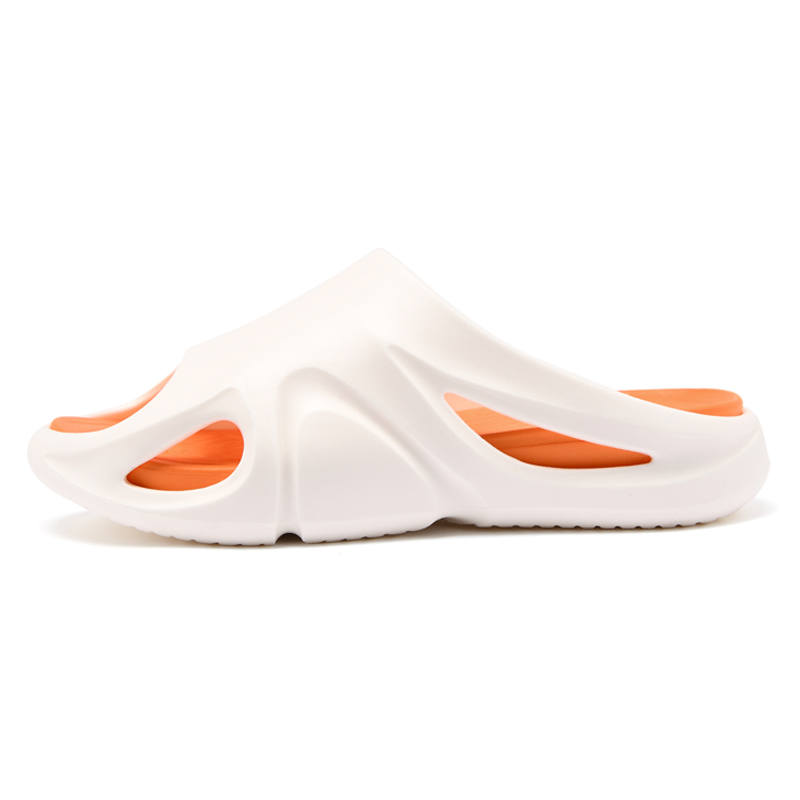 Jeep EVA Abrasion Resistant Slide Slippers Men's White Orange