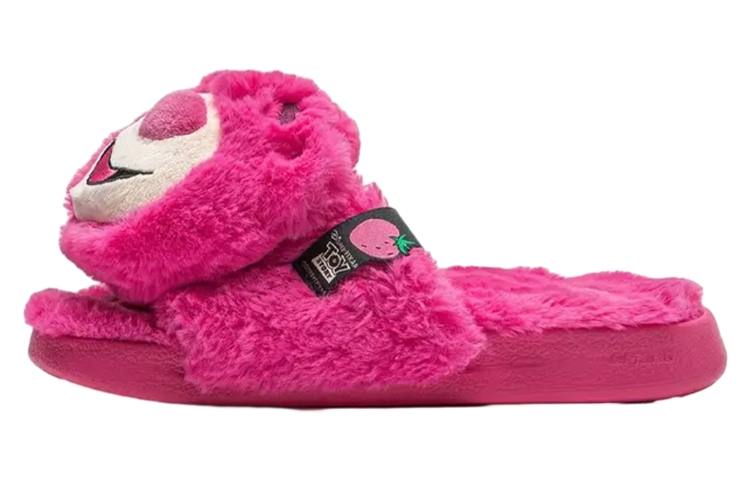 Li-Ning Disney x Li Ning LN SLIPPER SE Pixar Lotso Collaboration Collection, Fleece Lined Fashion Versatile Slide Slippers