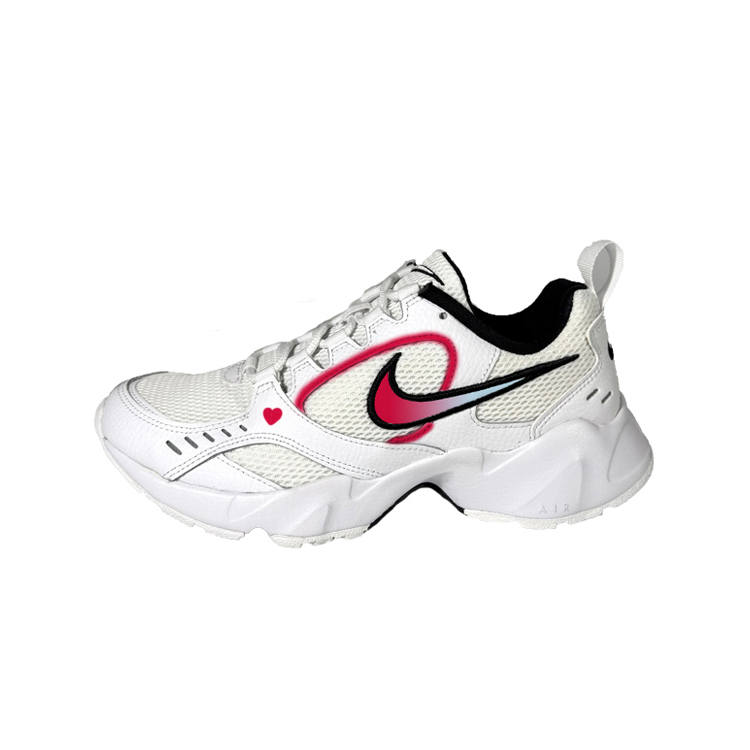 Nike Nike Air Heights Hawthorn Tree Abrasion Resistant Abrasion Resistant Low top Casual Shoes Women's White Red Blue