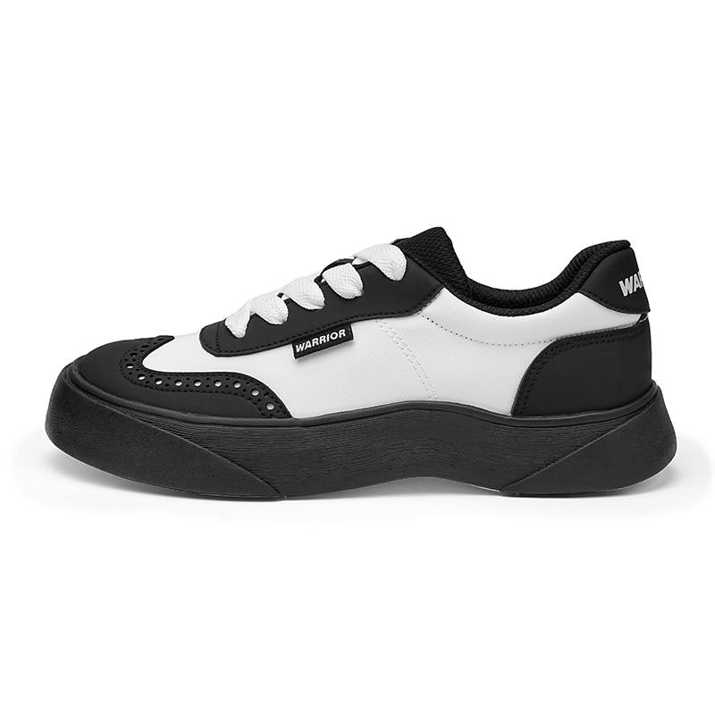 WARRIOR Low top Casual Shoes Unisex White/Black