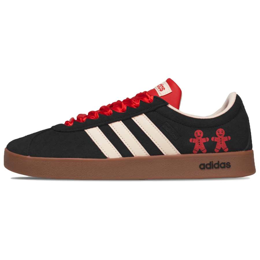 Adidas Adidas Vl Court Classic Echoing Creation, Dark Chocolate Gingerbread Abrasion Resistant Slip Resistant