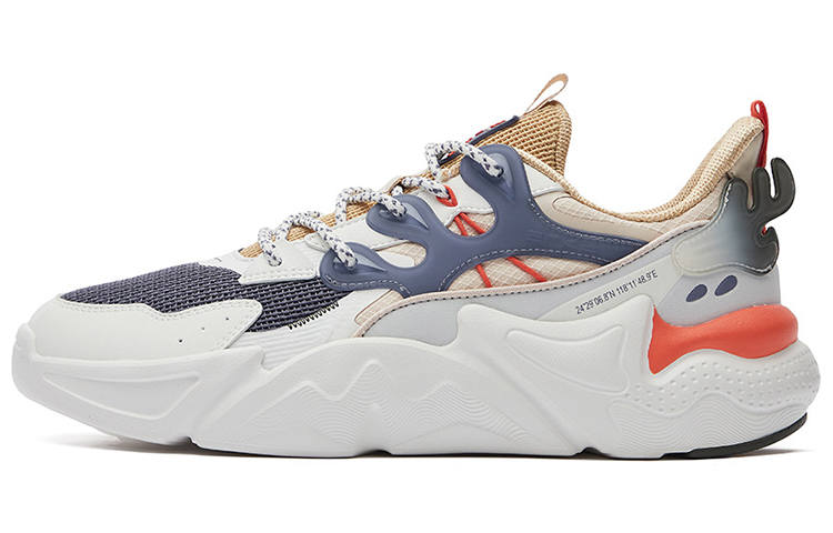 Erke Slip Resistant Abrasion Resistant Slip Resistant Abrasion Resistant Low top Casual Shoes Men's White Gray